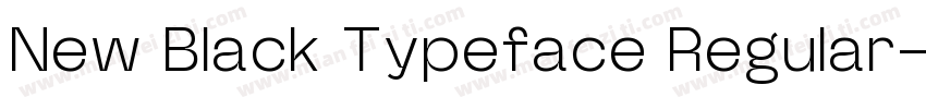 New Black Typeface Regular字体转换